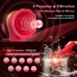 vibrator stimulator rosa clit stim red