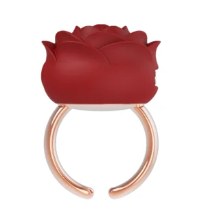 mini vibrator rose ring inel rosu