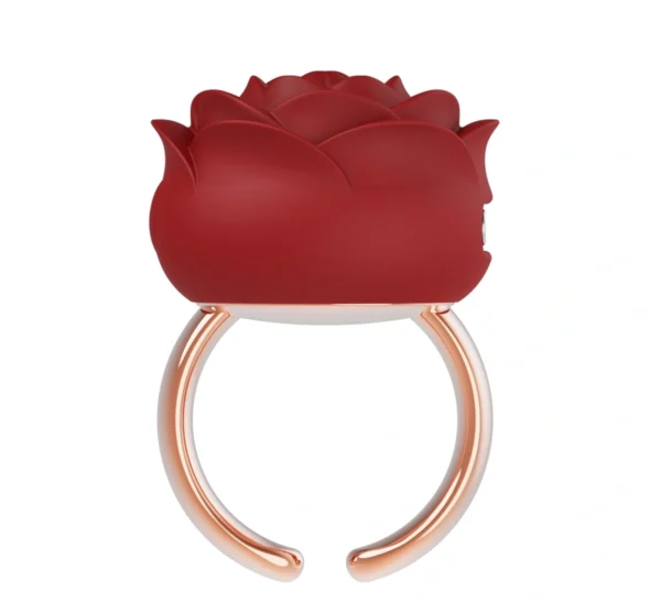 mini vibrator rose ring inel rosu