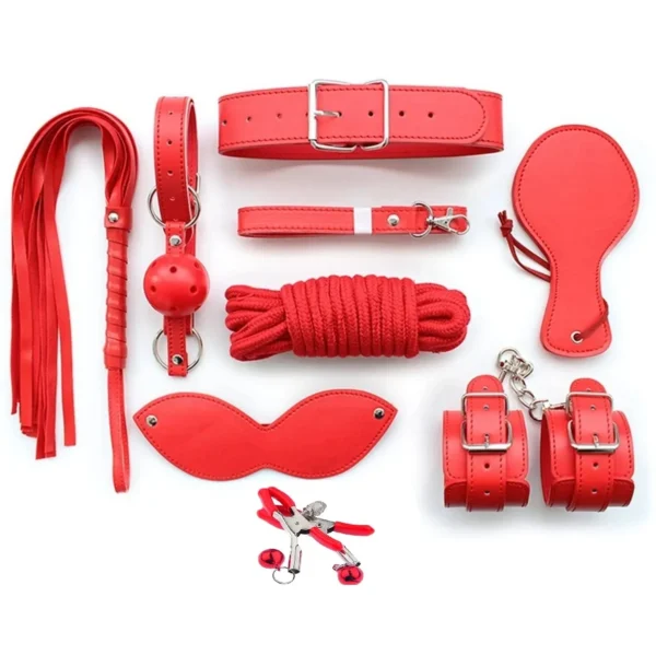 guilty toys set dungeon kit 8 piese red guilty toys set dungeon kit 8 piese red