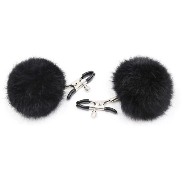 guilty toys fluffy nipple clamps pink guilty toys fluffy nipple clamps pink