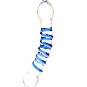 passion labs dildo sticla double spiral dildo