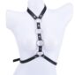 sistem four rings harness piele ecologica negru os