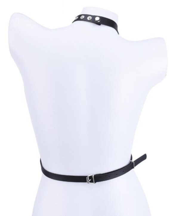 sistem four rings harness piele ecologica negru os sistem four rings harness piele ecologica negru os