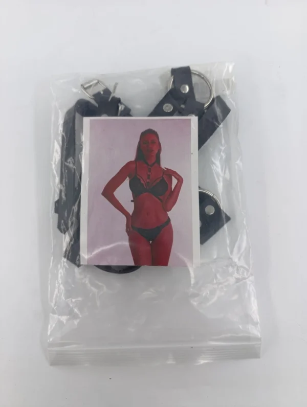sistem four rings harness piele ecologica negru os