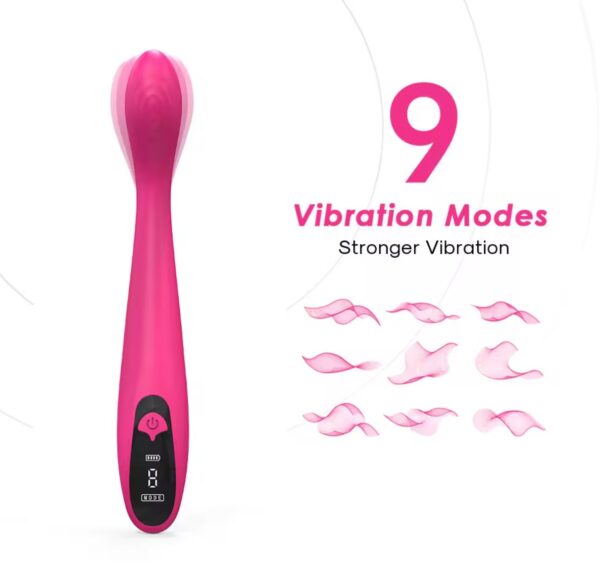 Mokko Lily Velvet Obsession Vibrator Strong Pink Mokko Lily Velvet Obsession Vibrator Strong Pink