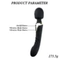 Guilty Toys Vibrator Wand Dublu Black