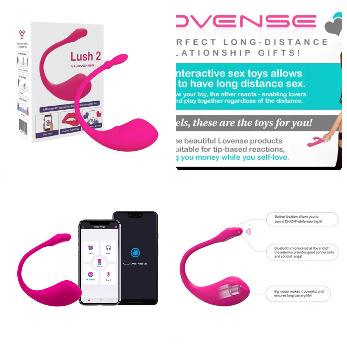 Produse Lovense: Vibrator Lovense Lush 2 Controlabil Prin Bluetooth