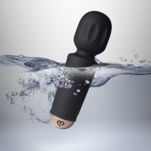 Rocks Off Mini Wand Vibrator Black Tulip