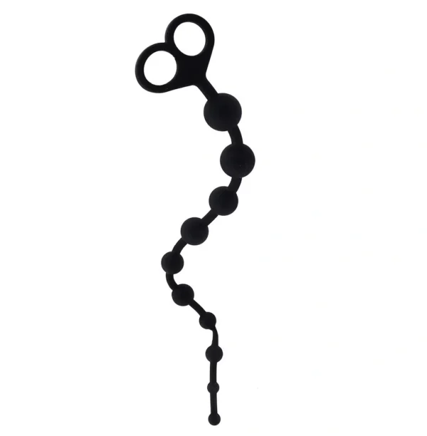 Long Anal Beads Mokko Black Long Anal Beads Mokko Black