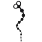 Long Anal Beads Mokko Black