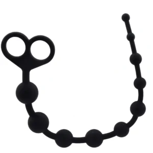 Long Anal Beads Mokko Black