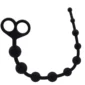 Long Anal Beads Mokko Black