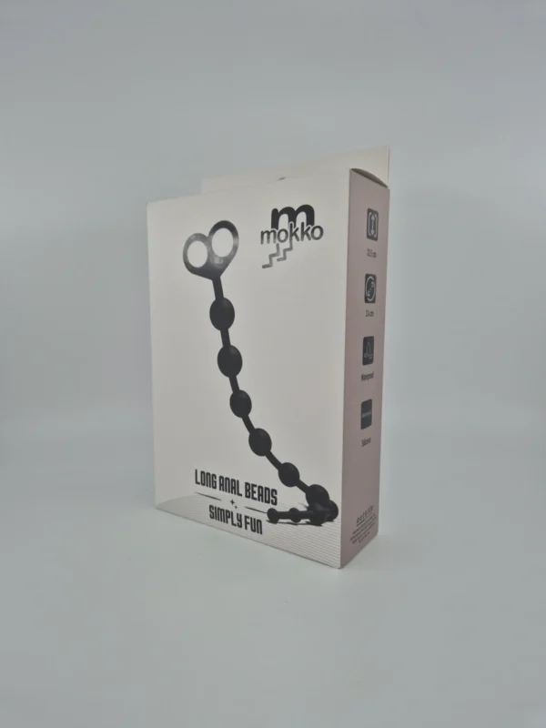 Long Anal Beads Mokko Black Long Anal Beads Mokko Black