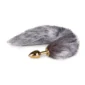 Dildo Anal Easytoys Fox Tail Metal Plug Small Gold No 5