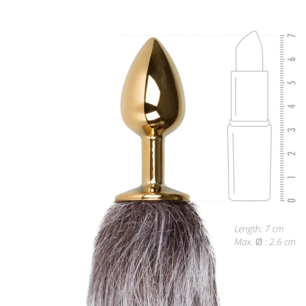 Dildo Anal Easytoys Fox Tail Metal Plug Small Gold No 5 Dildo Anal Easytoys Fox Tail Metal Plug Small Gold No 5