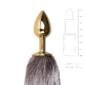 Dildo Anal Easytoys Fox Tail Metal Plug Small Gold No 5