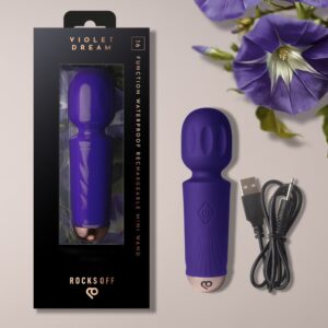 Rocks Off Mini Wand Vibrator Violet Dream