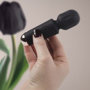 Rocks Off Mini Wand Vibrator Black Tulip