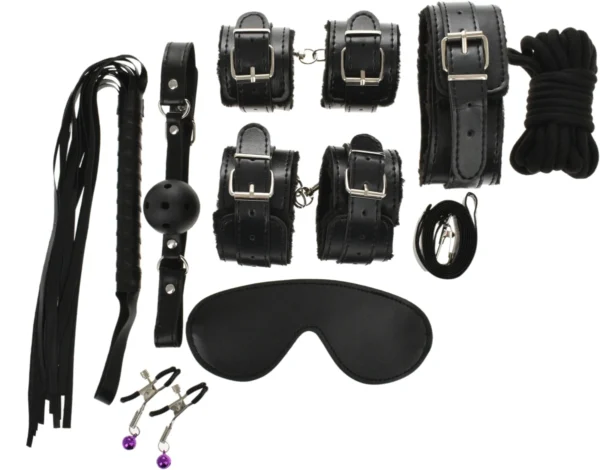 Guilty Toys Set BDSM Fear Me 8 Piese Black Guilty Toys Set BDSM Fear Me 8 Piese Black