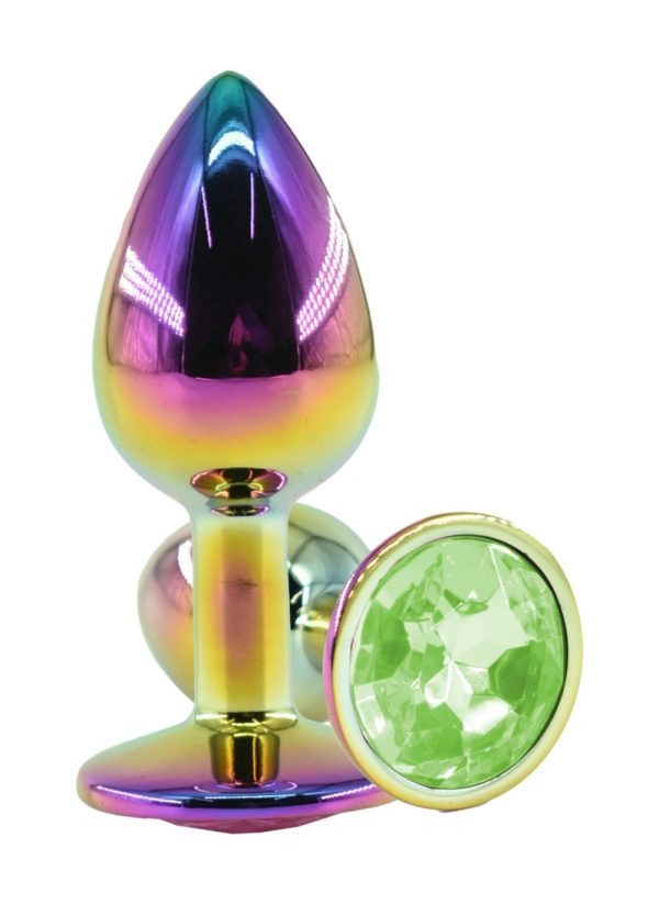 Guilty Toys Butt Plug Rainbow Diamond Verde Deschis S