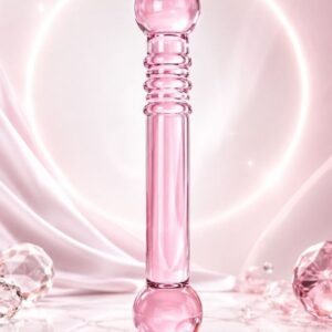 Passion Labs Dildo Sticla Double Pink Dildo