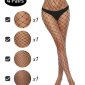 Set 4 Ciorapi din Plasa Fishnet Negru S/L