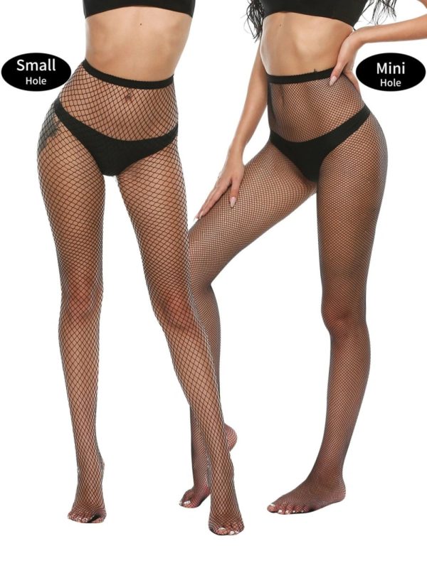 Set 4 Ciorapi din Plasa Fishnet Negru S/L Set 4 Ciorapi din Plasa Fishnet Negru S/L