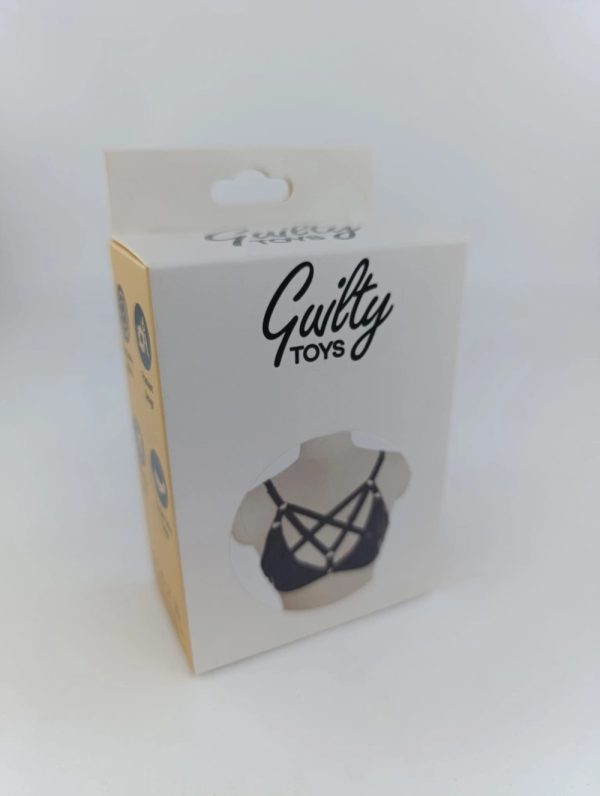 Guilty Toys Top Harness Denisse Elastic Aspect Lucios Black XS/L Guilty Toys Top Harness Denisse Elastic Aspect Lucios Black XS/L