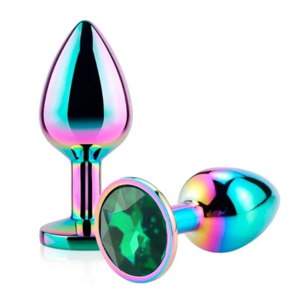 Guilty Toys Butt Plug Rainbow Diamond Verde M