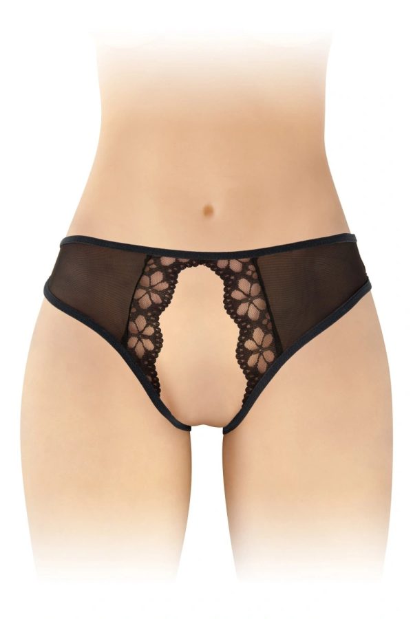 Fashion Secret Bikini Crotchless Ambre Negru S/L