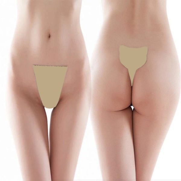Party Bikini Adezivi Fara Bretele Cat Shape Bej S