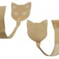 Party Bikini Adezivi Fara Bretele Cat Shape Bej S