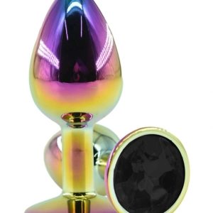 Acasă Passion Labs Butt Plug Rainbow Diamond Black L